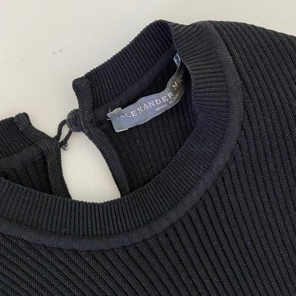 Worn once ALEXANDER MCQUEEN couture black dress - Picture 8 of 14